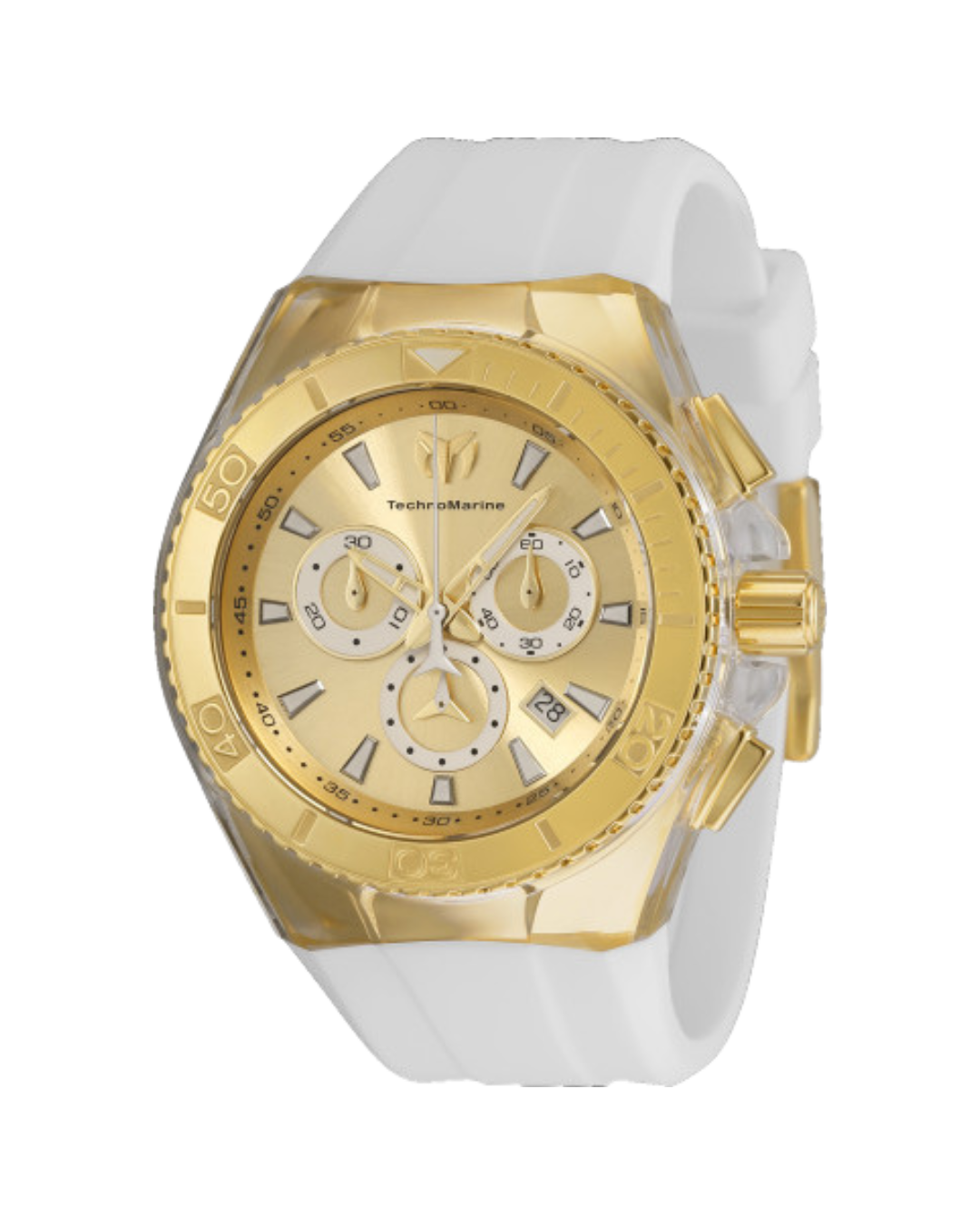 Technomarine Gold & Gold 46MM 2 Straps Swiss
