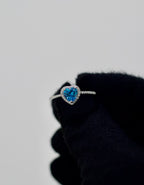 Heart Light Blue Stone
