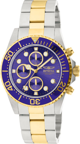 Invicta Pro Diver 43MM Silver/Gold/Blue