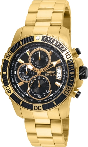 Invicta Pro Diver Scuba Men 45MM Gold Black