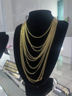Cubana Flat Oro 10K 2.5MM