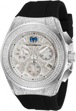 Technomarine Pave Full Diamond 45MM Silver