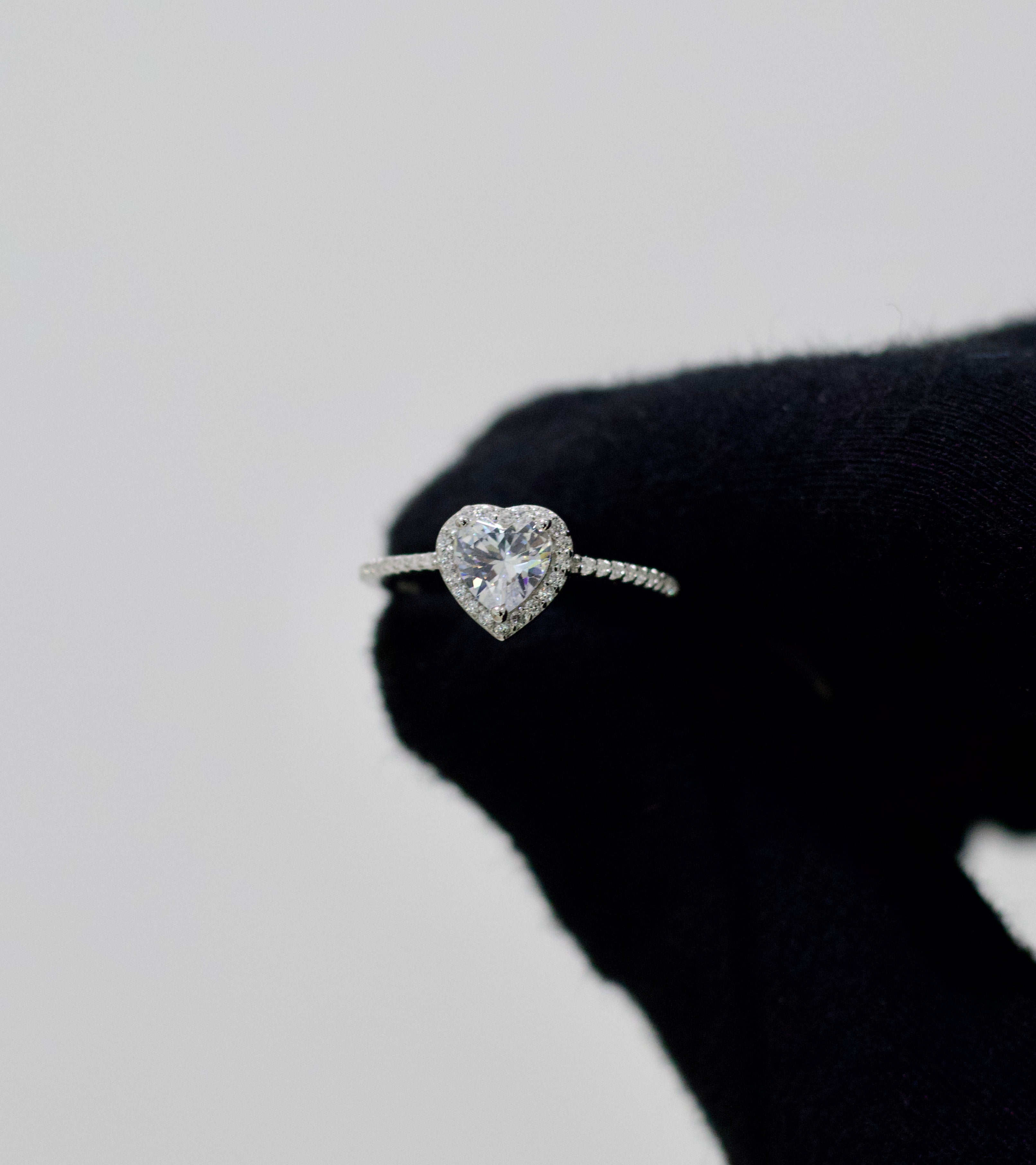 Heart White Stone