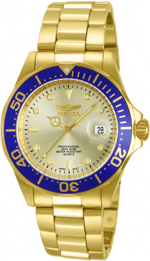 Invicta Pro Diver 40MM Gold/Blue