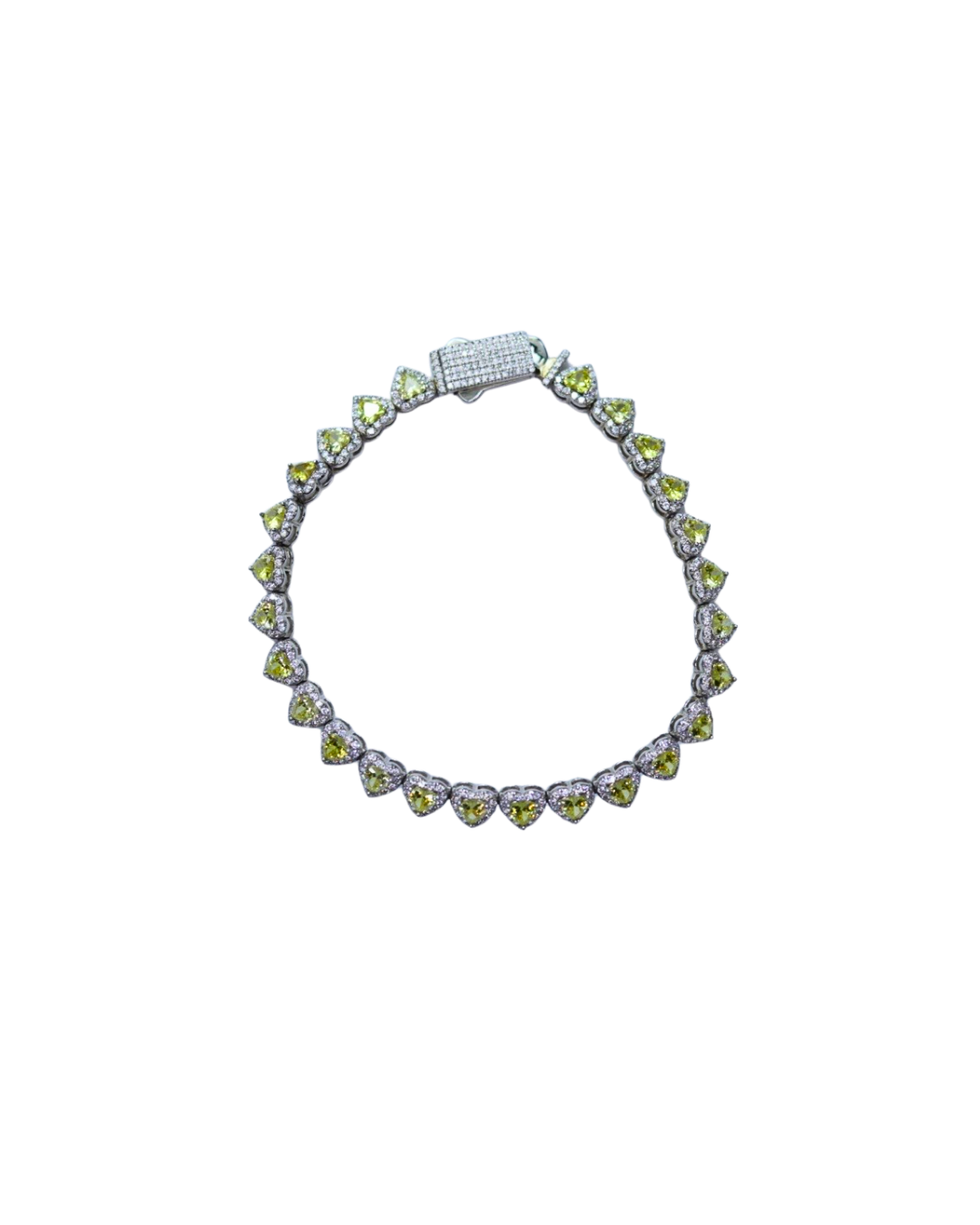 Yellow Hearts Bracelet