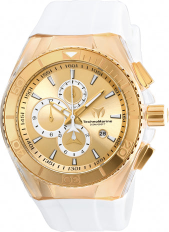 Technomarine Gold & Gold 46MM 2 Straps