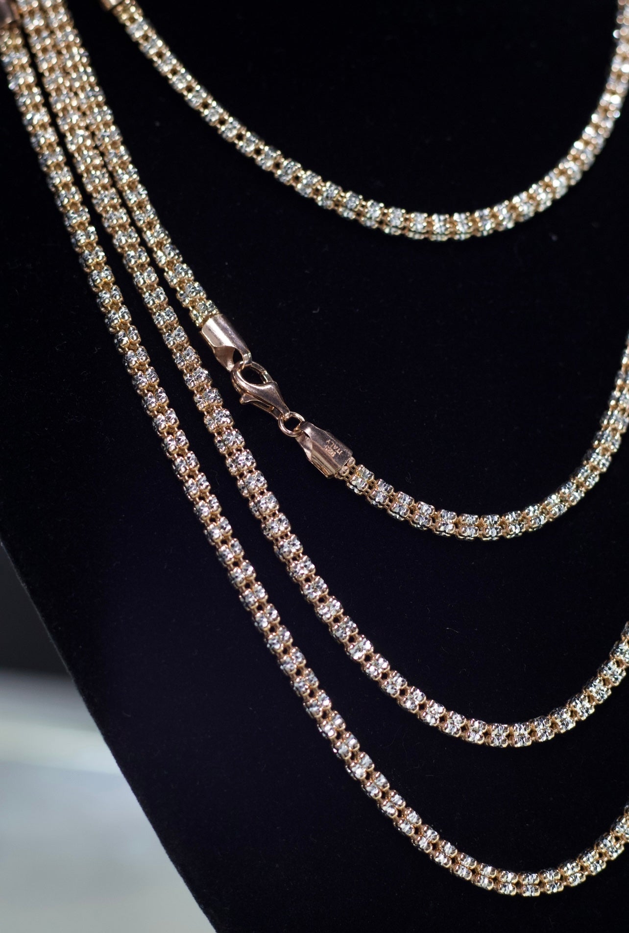 Ice Chain 4MM Rose Gold