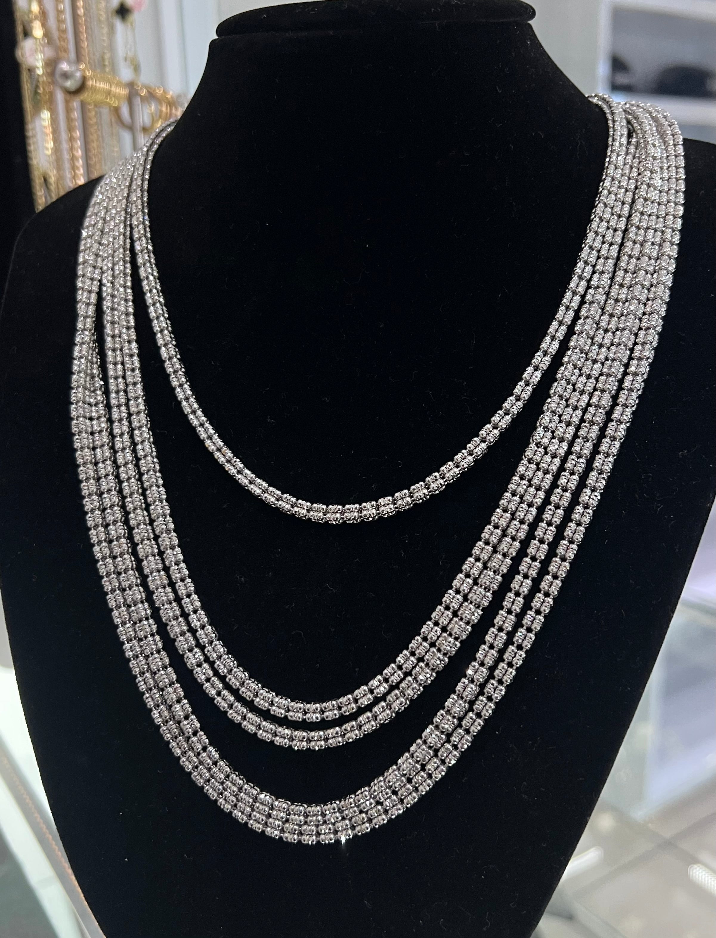 Ice Chain 4MM Silver + Pendants