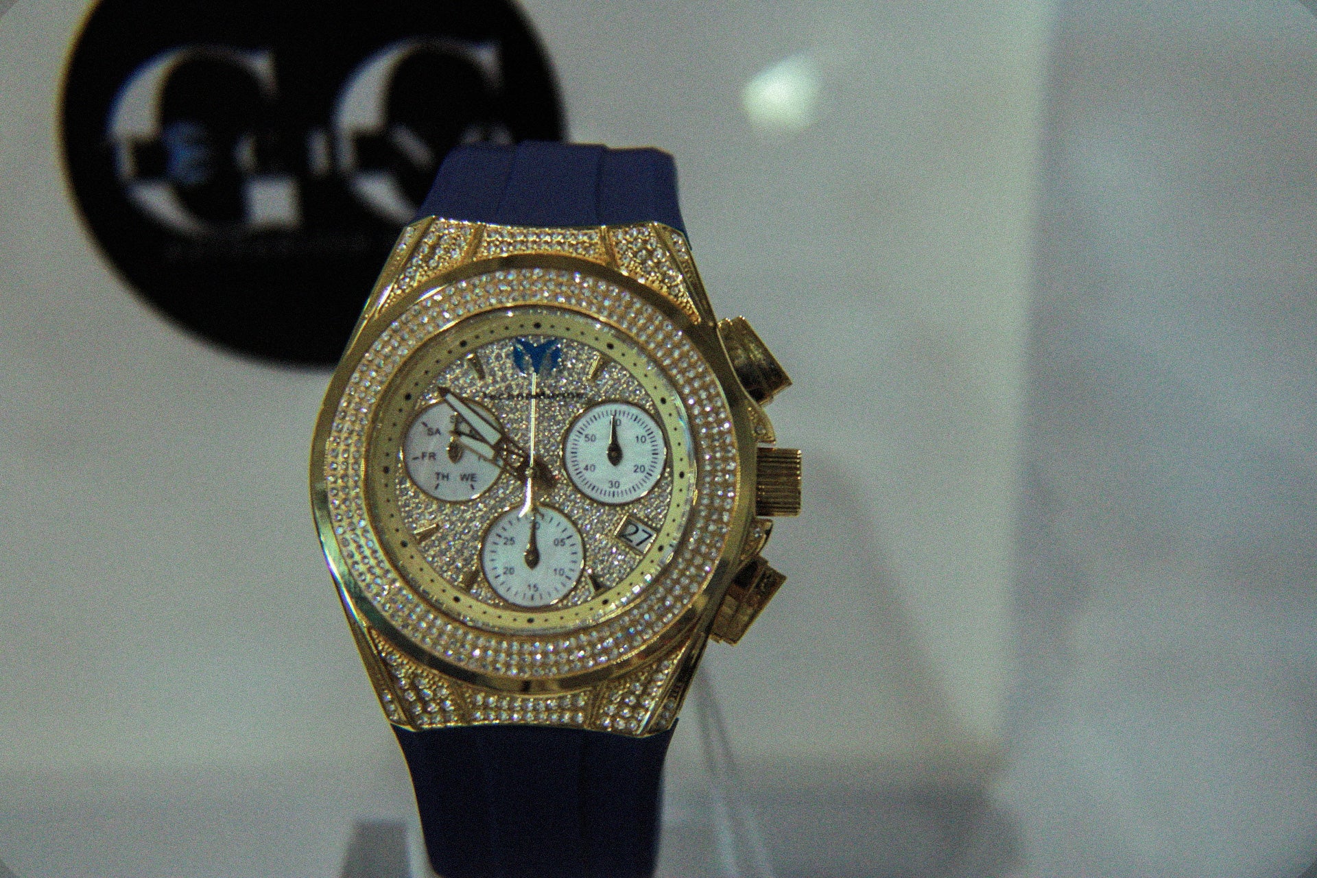 Technomarine Pave Full Diamond 45MM Gold