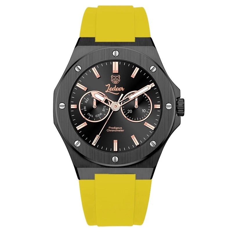 Ledeer Prodigous Chronometer 42MM Yellow